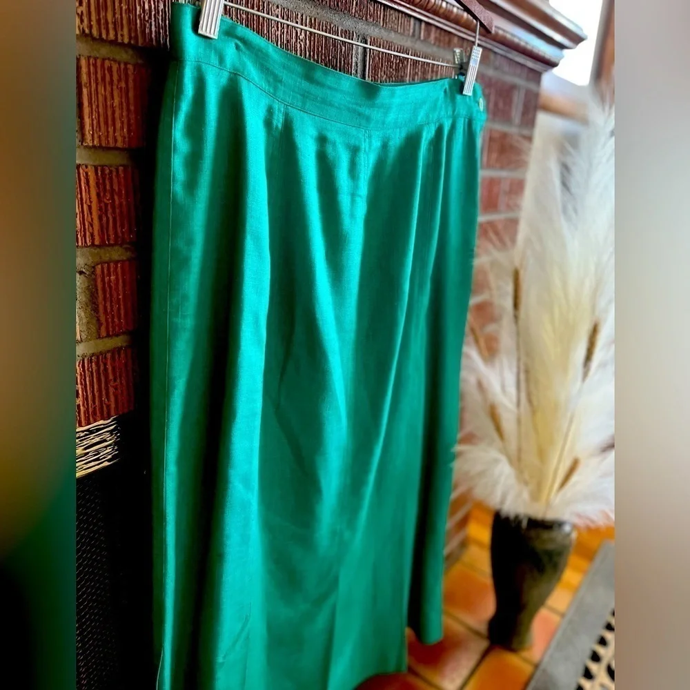 LIZ CLAIBORNE LINEN SKIRT - Picture 4 of 8